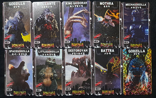 Round arcade godzilla card - round,